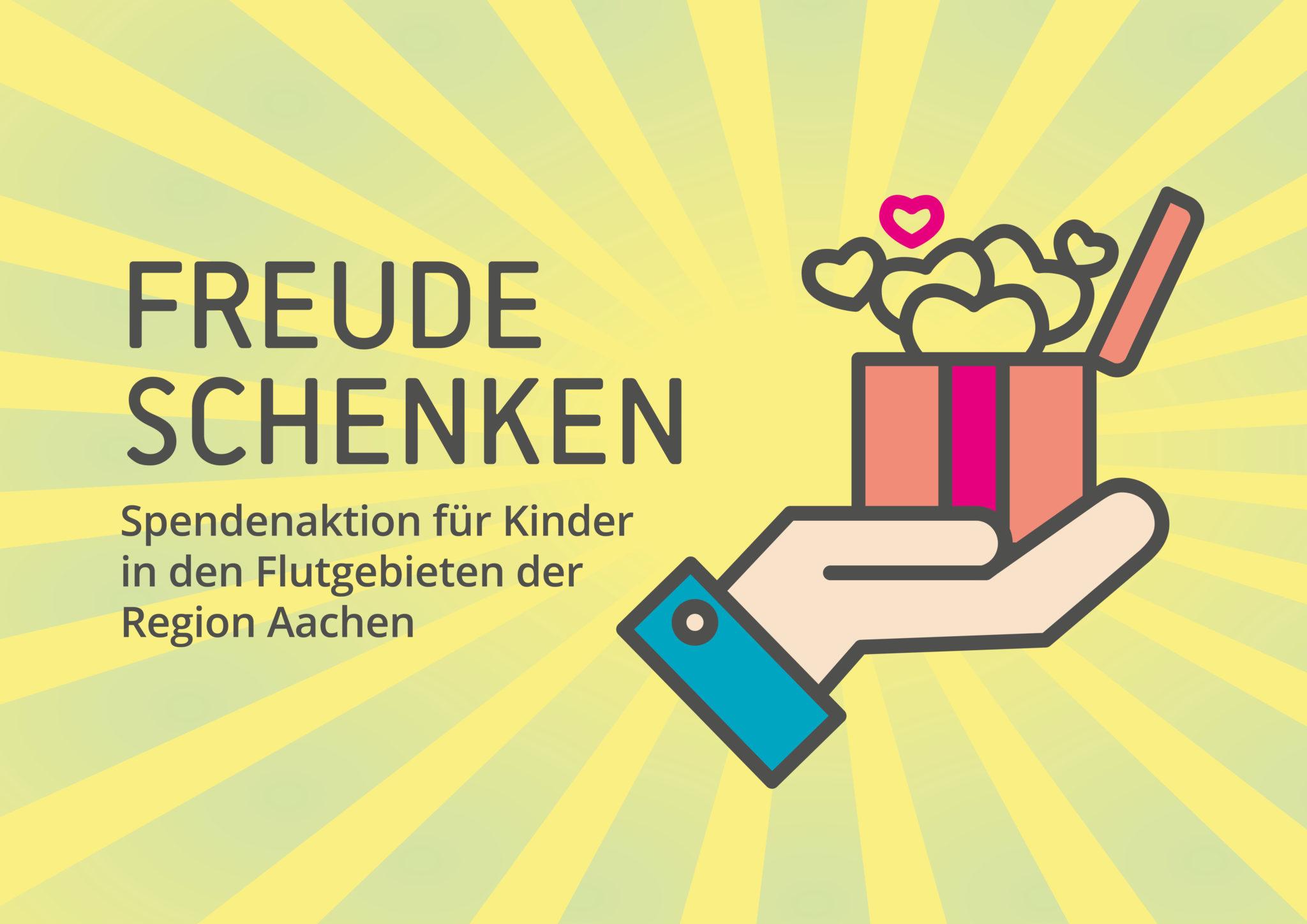 Grafik der Spendenaktion "Freude Schenken"