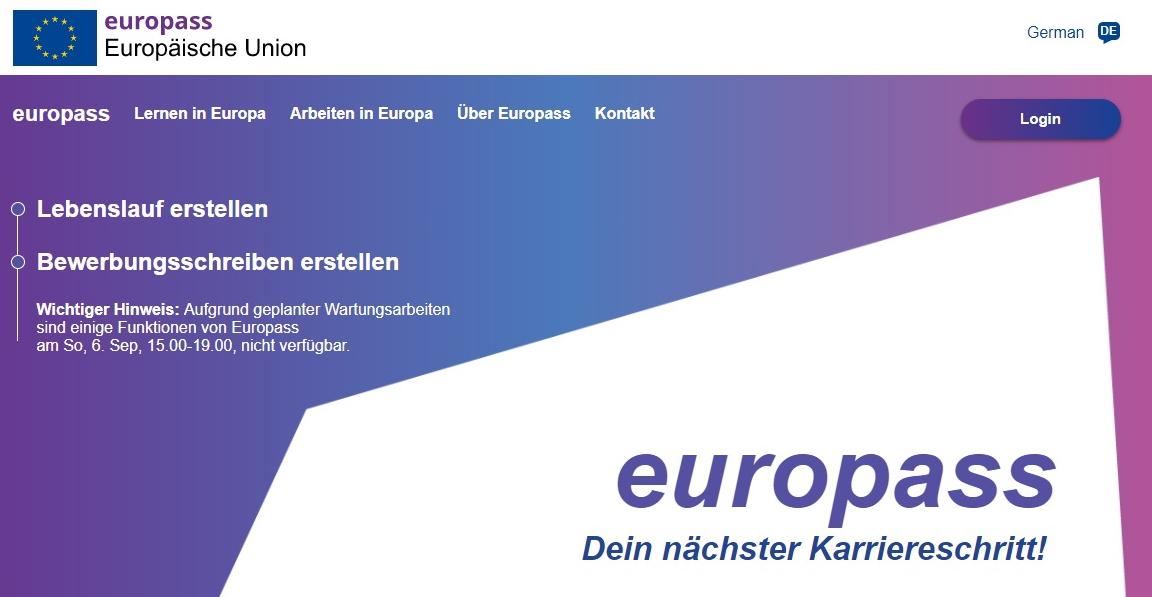 Europass Login