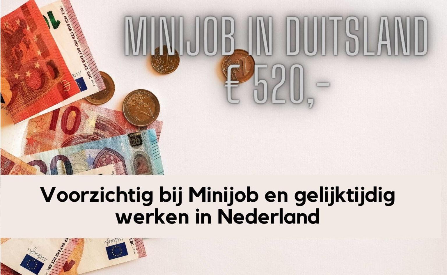  Verhoging inkomensgrens Minijob in Duitsland - GrensInfoPunten Motiv 
